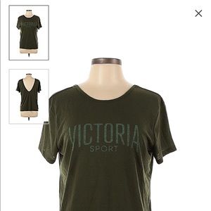 VSX- Victoria’s Secret sport green scoop back shirt
